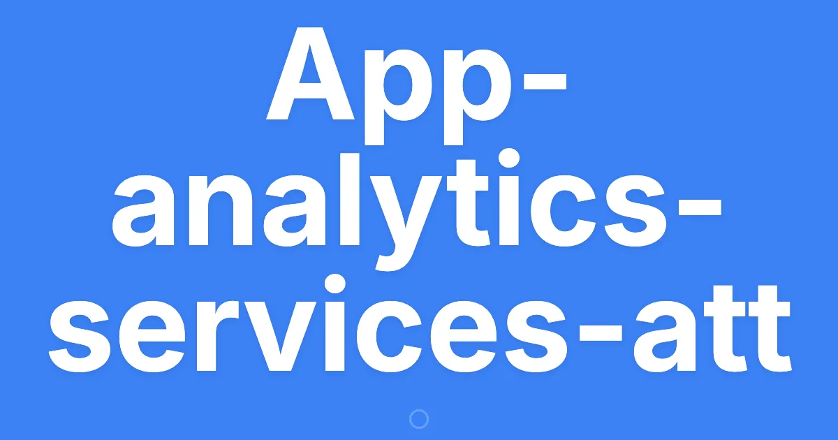 App-analytics-services-att preview
