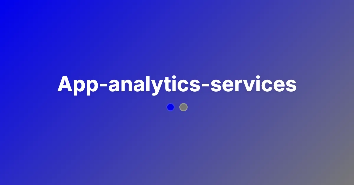 App-analytics-services
