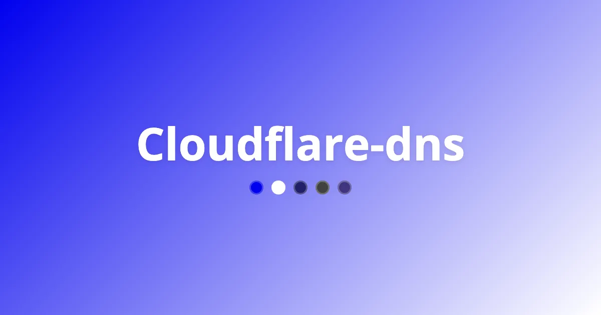 Cloudflare-dns