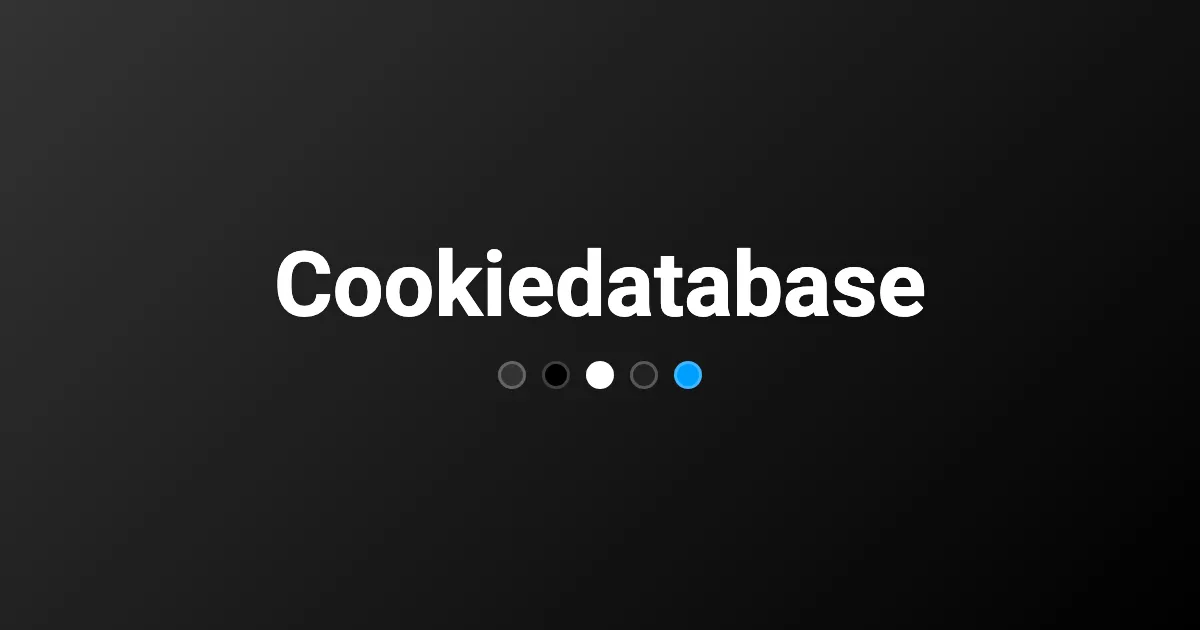 Cookiedatabase