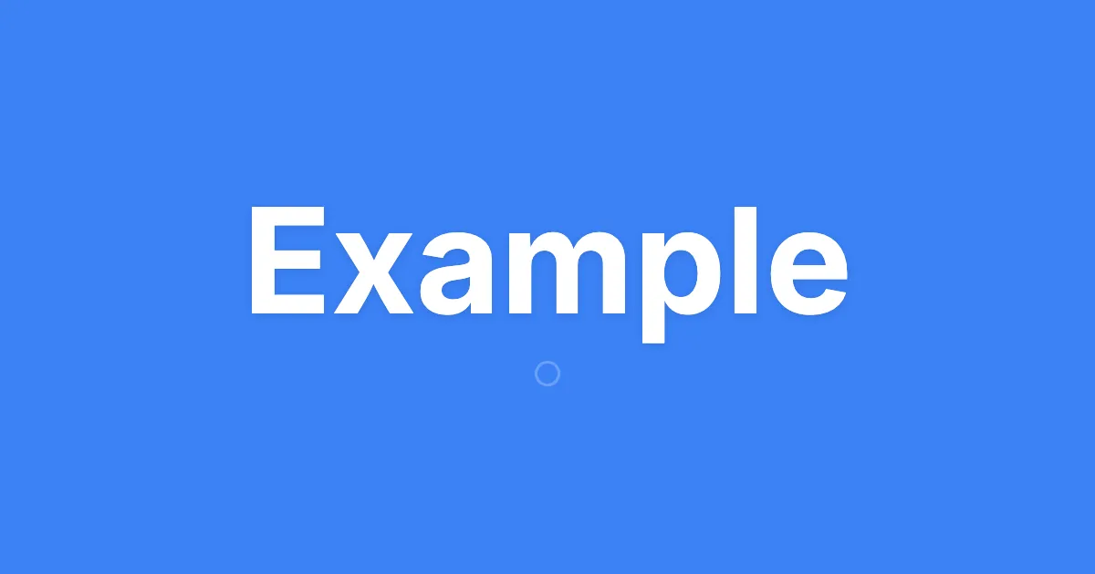 Example
