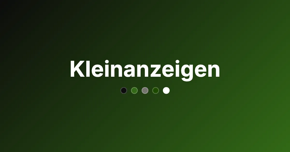 Kleinanzeigen
