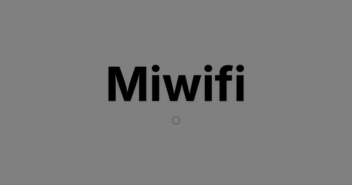 Miwifi
