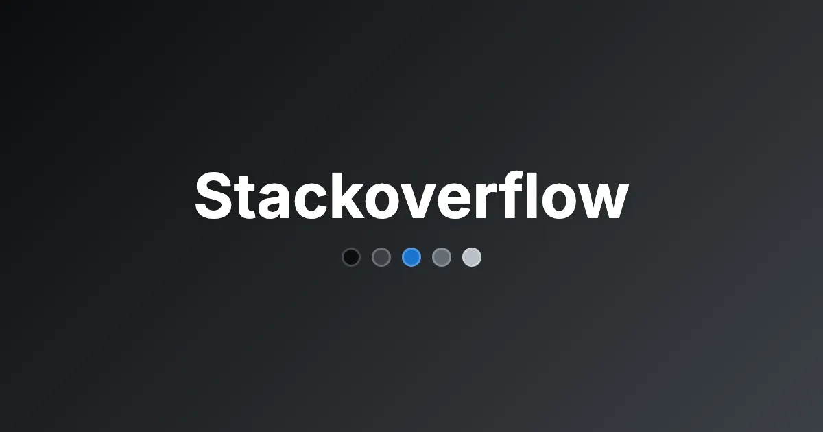 Stackoverflow